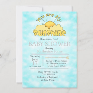 Eres Mi Invitación A La Ducha Nuetral Bebé Sunshin