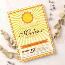 Eres mi invitación a la fiesta de cumpleaños Sunsh