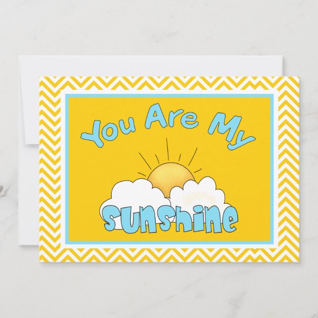 Eres Mi Invitación Sunshine Baby Shower (Anverso)