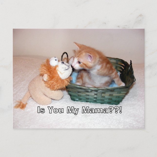 ¡¡¿Eres mi mamá?!! Postal (Anverso)