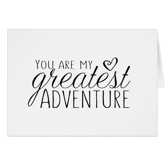 Eres mi mejor tarjeta de boda de aventuras (Anverso (Horizontal))