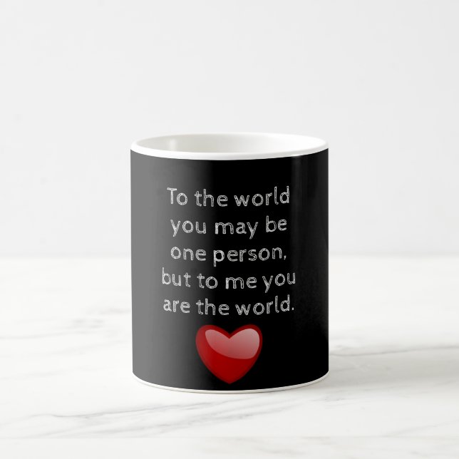 Eres mi mundo - taza de café (Centro)