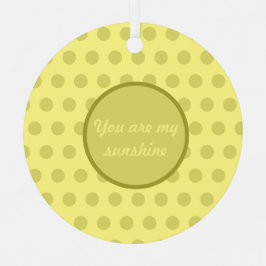 Eres Mi Ornamento De Navidad De Sunshine Polka Dot