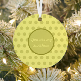 Eres Mi Ornamento De Navidad De Sunshine Polka Dot