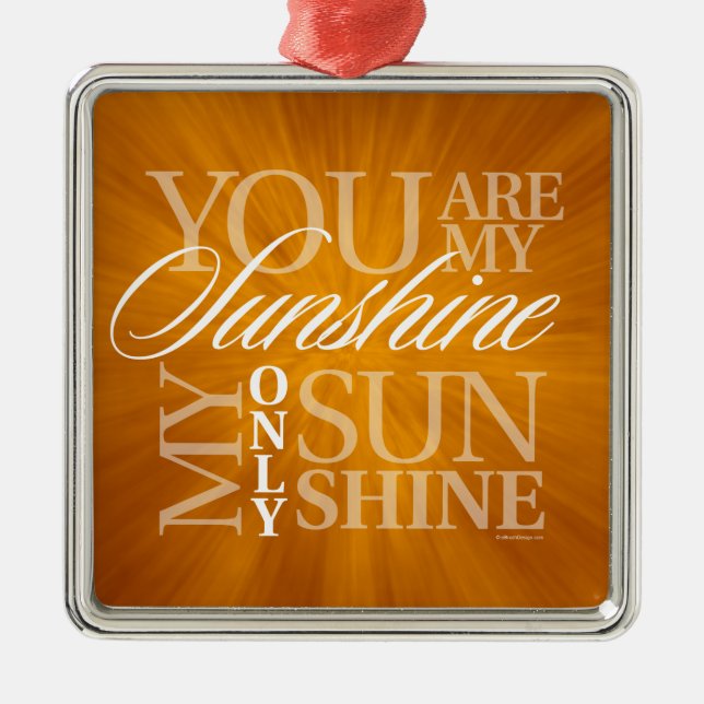 Eres Mi Ornamento Metalizado Sunshine (Frente)