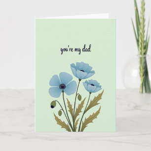 Eres mi papá Tarjeta de arte de flores