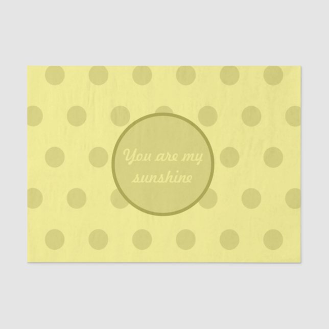 Eres Mi Papel Tejido Sunshine (Amarillo Mantequill (Anverso)