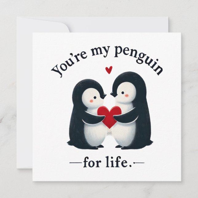 Eres mi pareja de pingüinos para toda la vida (Anverso)