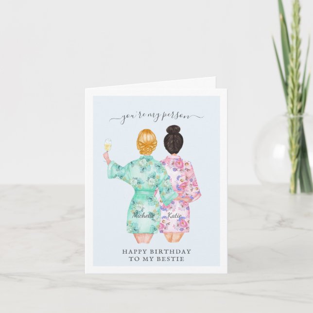 Eres mi persona | Tarjeta de cumpleaños para mejor (Anverso)