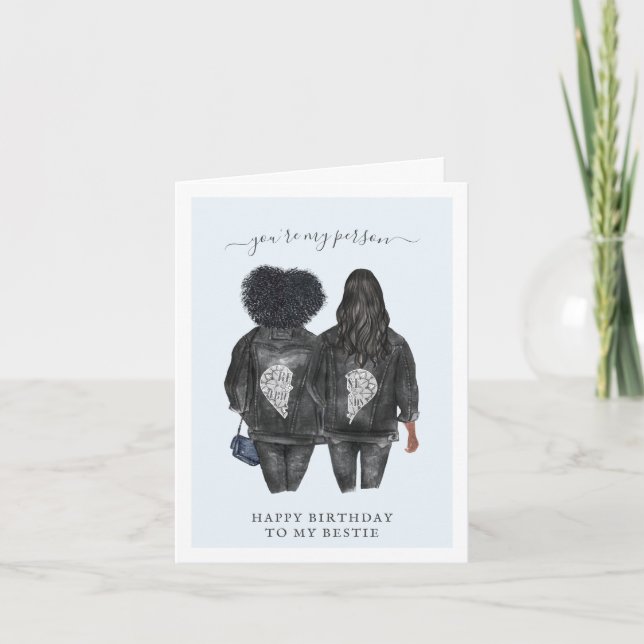 Eres mi persona | Tarjeta de cumpleaños para mejor (Anverso)