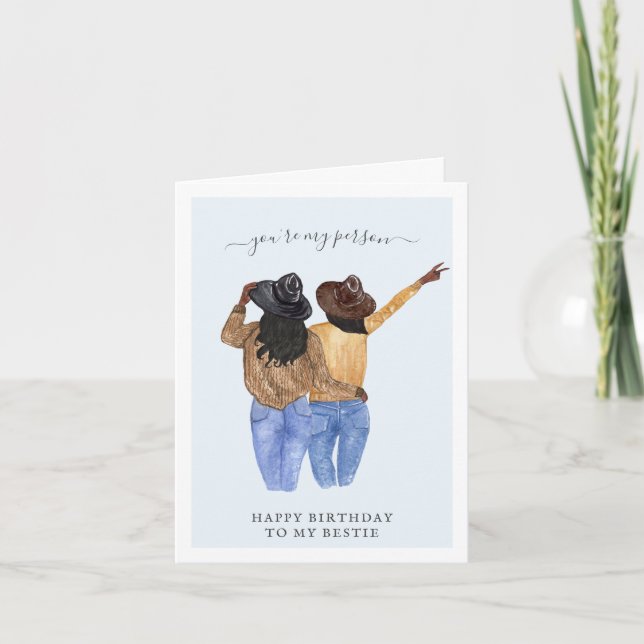 Eres mi persona | Tarjeta de cumpleaños para mejor (Anverso)
