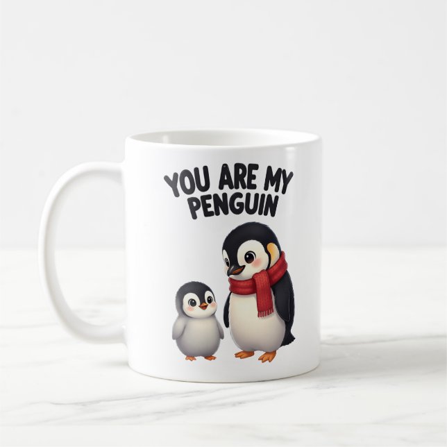 Eres Mi Pingüino Taza De Café De Amor Lindo (Izquierda)