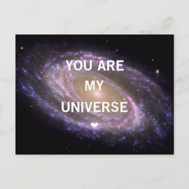 Eres mi postal galaxia universal (Anverso)