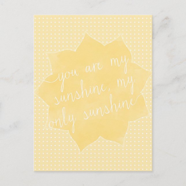 Eres mi postal Sunshine (Anverso)