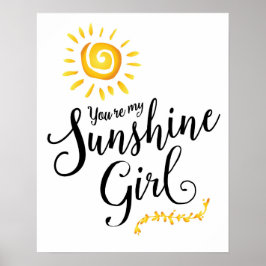 Eres mi Poster de arte Chica Sunshine
