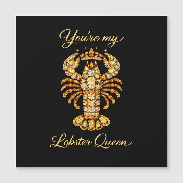 Eres Mi Reina Langosta Joyas Diamante Lujo  (Anverso)
