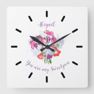 Eres Mi Reloj De Pared Personalizado De Sweetpea