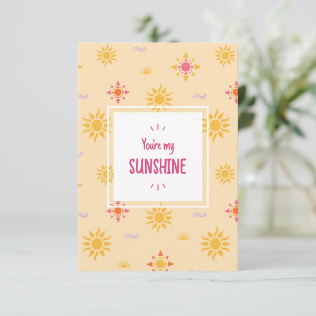 Eres mi tarjeta de agradecimiento de Sunshine Flat (Anverso de pie)