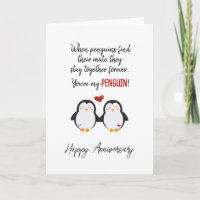 Eres mi tarjeta de aniversario de PENGUIN