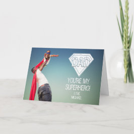 Eres mi tarjeta de foto del Día del Padre superhér