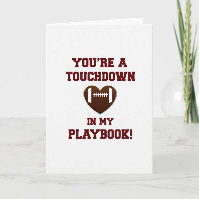 Eres Mi Tarjeta de Libreto de Jugada de Touchdown (Anverso)