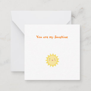 Eres Mi Tarjeta De Nota De Agradecimiento Sunshine