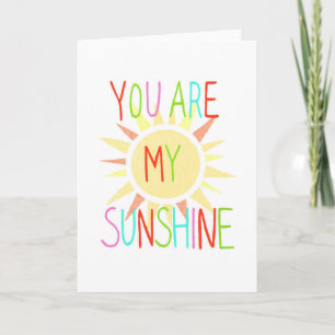 Eres mi tarjeta de saludo de sol, tarjeta de te am