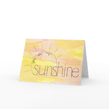 Eres Mi Tarjeta De Saludo Sunshine Blank