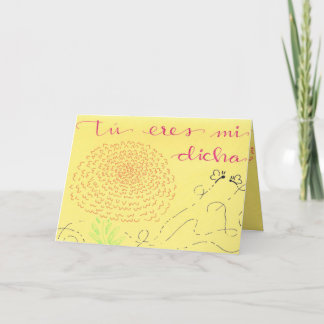 Eres mi tarjeta de sol.