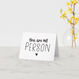 Eres mi tarjeta plegada personal