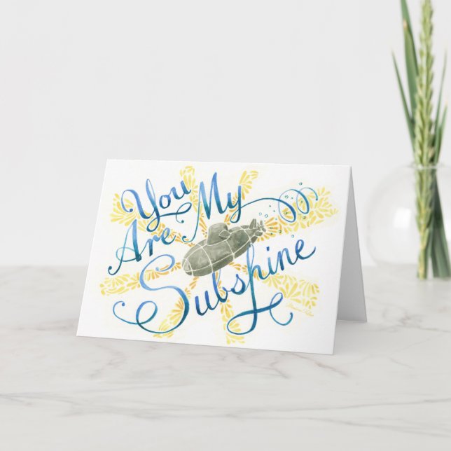 Eres mi tarjeta submarina SUBshine (Anverso)
