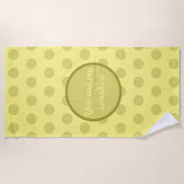 Eres Mi Toalla De Playa Sunshine (Amarilla De Mant