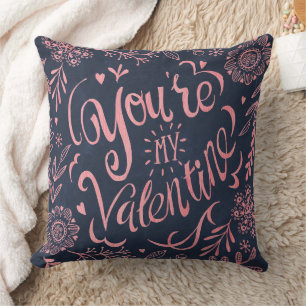 Eres mi valentine Chalkboard   Cojín decorativo