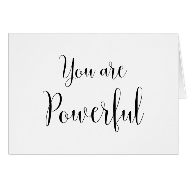 Eres Poderoso, Mensaje Inspirador (Anverso (Horizontal))
