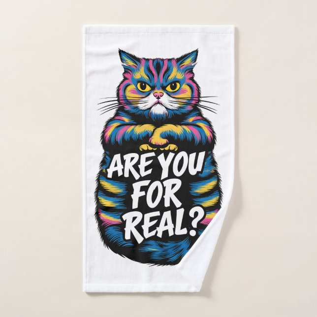 ¿Eres Realmente Grumpy Cat (Toalla de mano)