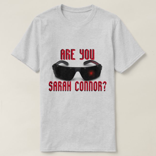 ¿Eres Sarah Connor? - Una camiseta de MisterP (Diseño del anverso)