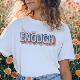 Eres suficiente camiseta cristiana vintage