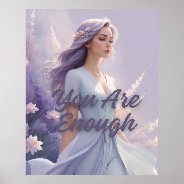 Eres suficiente cita de arte mural (Frente)