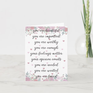 Eres suficiente tarjeta