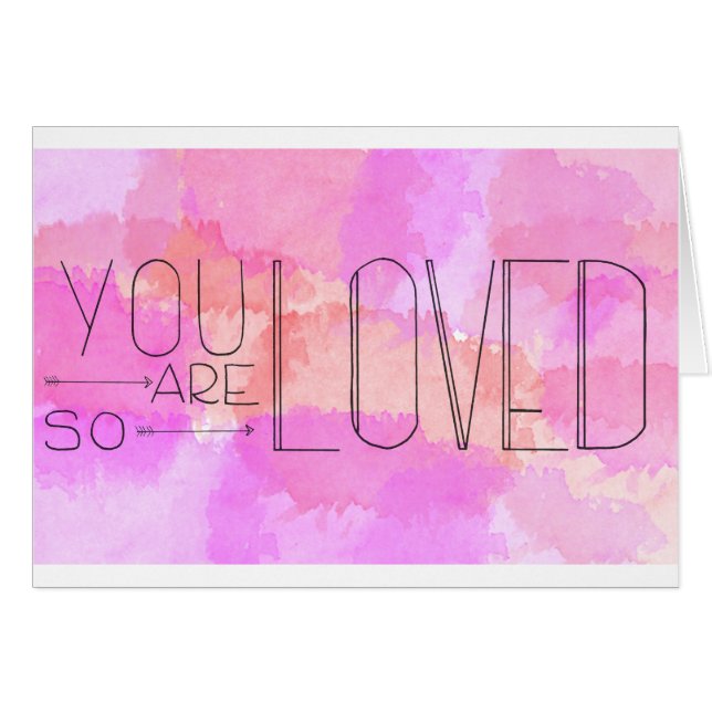 Eres Tan Amada Tarjeta De Saludo En Blanco (Anverso (Horizontal))