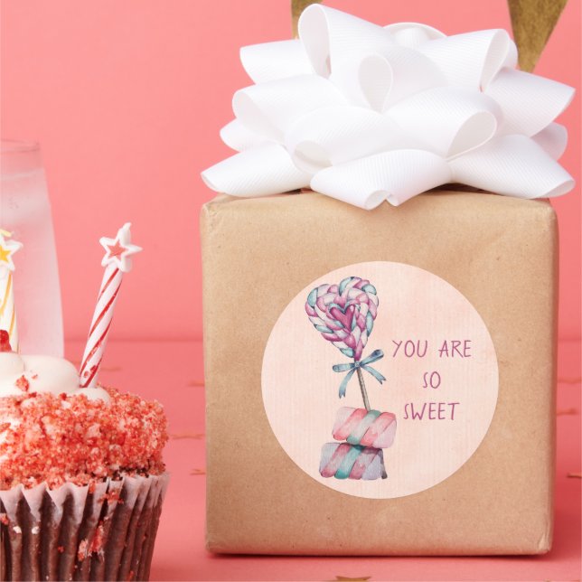 Eres tan dulce Pegatina de dulces de San Valentín (Fiesta)