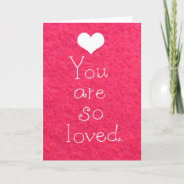 Eres tan querida tarjeta de saludo que te amo tarj