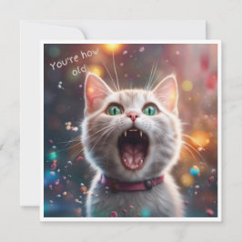 ¿Eres tan viejo? Tarjeta plana