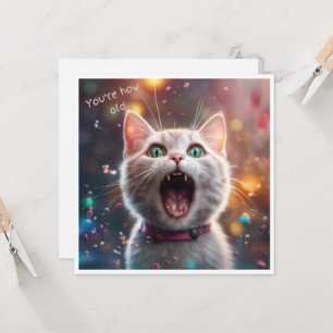 ¿Eres tan viejo? Tarjeta plana