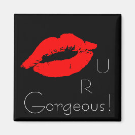 Eres U R Labios Rojos Imán De Besos Impresionantes