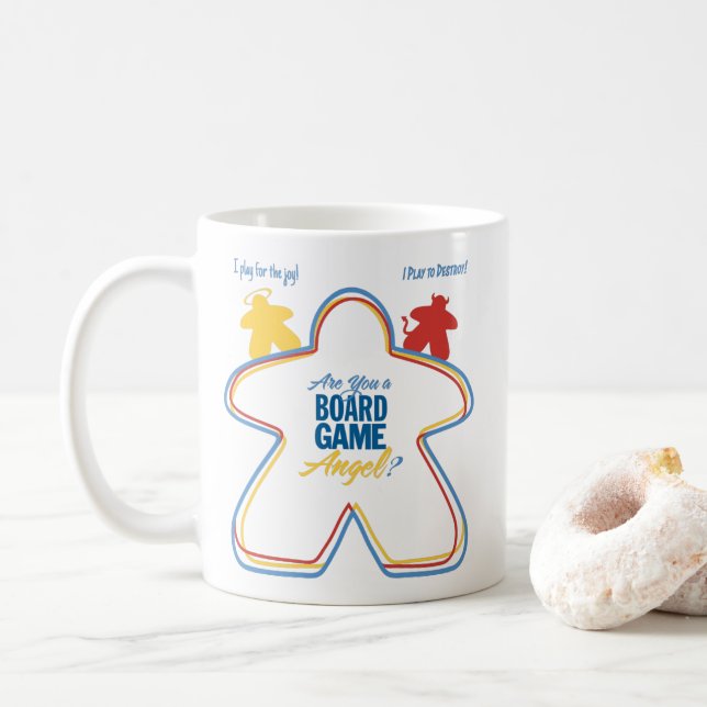 ¿Eres un Angel de Juego de Mesa? Taza (Con donut)