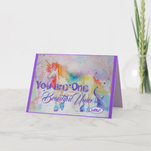 ¡Eres Un Bonito Unicornio! Chicas de tarjetas de c