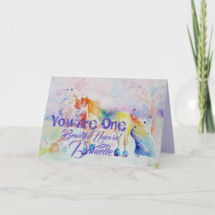 ¡Eres Un Bonito Unicornio! Chicas de tarjetas de c