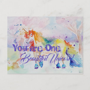 ¡Eres Un Bonito Unicornio! Chicas de tarjetas post