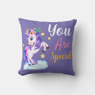 Eres un Cojín decorativo especial de unicornio